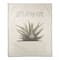 Let's Stay Home Aloe 50" x 60" Coral Fleece Blanket